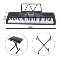 Nuevo Piano Electrónico Sintetizador 2025, Teclado Musical Electrónico Semiprofesional de 61 Teclas en Venta, Órgano Electrónico