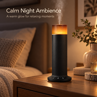 Diffuseur d'arômes sans eau E202B de 70 ml, machine à parfum aux huiles essentielles avec lumière d'ambiance et commande tactile pour chambre, salon, bureau