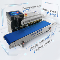 Selladora de Bolsas de Plástico Automática Continua Willita con Impresora de Inyección de Tinta para Codificación de Fecha de Caducidad y Número de Lote