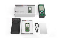 Outils de mesure laser d'extérieur SW-50G rechargeable Ip54 faisceau vert M/in/ft 50m mesure d'angle et de hauteur télémètre laser