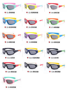 Gafas de sol ajustables flexibles de silicona para niños, gafas de sol polarizadas para deportes de ciclismo al aire libre para bebés y niños pequeños con correa - Product Image 2