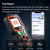 Lector de Códigos OBD2 V321, Escáner de Diagnóstico Automotriz, Lectura/Borrado de Códigos, Detección de Fallas del Automóvil, Sensor de Oxígeno, Pantalla LCD, Android/Windows/iOS
