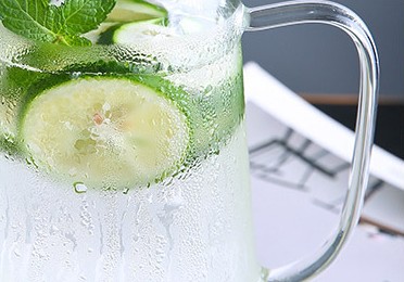 Wholesale Clear Glass Pitcher Set Cool Water Glass Water Jug Set