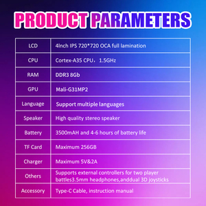 Consola de Juegos Portátil X36 MAX, Sistema Linux de Código Abierto, 20000 Juegos, Reproductor de Video de Bolsillo, Pantalla IPS de <span class=keywords><strong>4</strong></span> Pulgadas VS R36S - Product Image 6