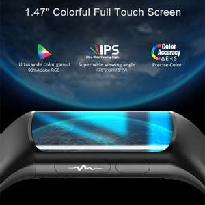 Smartwatch Spovan IP68 Impermeabile con <span class=keywords><strong>Touch</strong></span> <span class=keywords><strong>Screen</strong></span>, Monitoraggio Frequenza Cardiaca, Pressione Sanguigna, Ossigeno nel Sangue, ECG, per <span class=keywords><strong>Uomo</strong></span>, Compatibile Android - Product Image 2