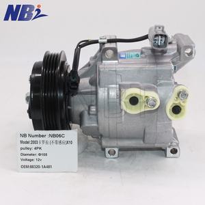 2003 pour Corolla <span class=keywords><strong>X10</strong></span> Mini 12V 4pk AC compresseur de climatisation nouvel état sans Induction modèle 88320-1A481 pour Faw - Product Image 3