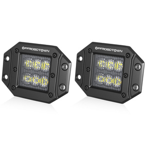 Faro antiniebla de 12V 24V con haz de luz de inundación para montaje en parachoques delantero de vehículos, 4.8 pulgadas 60W, nuevo estado - Product Image 1
