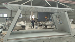 Portable 20ft 40ft Mini <span class=keywords><strong>Maison</strong></span> Conteneur En Acier Villa Préfabriquée Contemporaine En Bois pour Bureau À Domicile Hôtel Boutique 2-3 Salles De Bains - Product Image 4