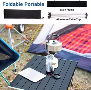 NPOT Ultra-compact External Outdoor Folding Foldable Table Camping Outdoor Portable Aluminum Folding Cook Chair Table