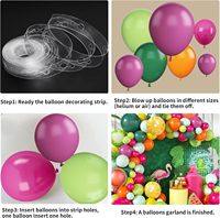 Ballons d'été aux fruits Ballons en feuille de pastèque et de citron Ensemble de chaînes de ballons de fête hawaïenne