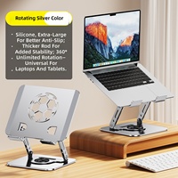Support universel réglable en acier au carbone pour tablette iPad, support de bureau 360° °   Support rotatif