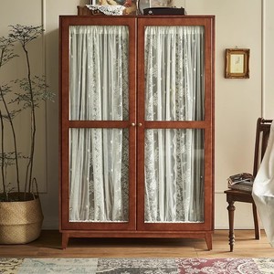 Armadio Vintage Francese in Legno Massello, Arredamento per Casa, Appartamento Piccolo, Appendiabiti Multifunzionale di Grande Capacità per Camera da Letto - Product Image 2