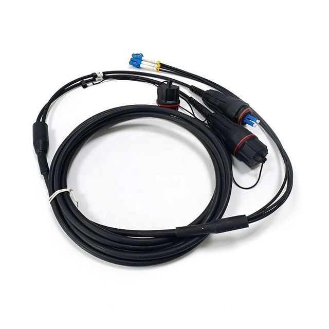 Fiber Optic Cable Drum Trailer Waterproof Connector Plastic Metal Material Fiber Optical Cable Reel