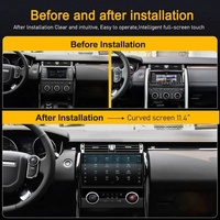 Autoradio multimédia Android GPS 11,4 pouces pour Land Rover Discovery 5 LR5 L462 2017-2019, écran incurvé, double système, CarPlay