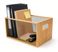 Porte-revues, porte-revues de bureau, porte-fichiers, organisateur, panier de rangement rustique pour magazines, livres, journaux, tablettes