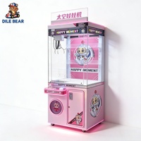 Série Happy Moment Grande machine à griffes à monnayeur, machine de jeu d'arcade et de pêche de peluches haut de gamme pour parcs d'attractions et bars