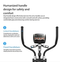Vélo elliptique magnétique commercial vertical manuel B010 pour salle de sport et fitness cardio – Vente en gros