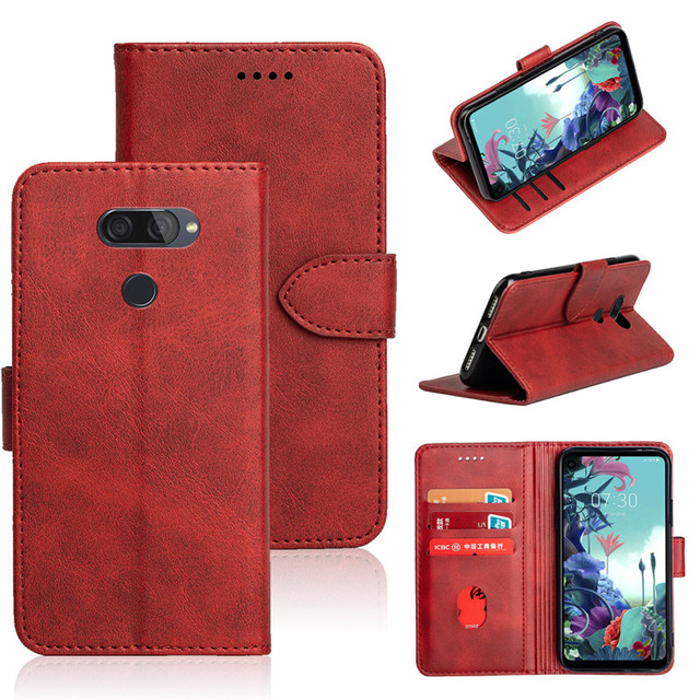 Flip Cellphone Case for LG Stylo 7 4G Wallet Leather With Kickstand Trendy Shockproof Mobile Phone Flip Cover