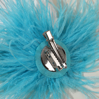 Broche en plumes d'autruche de luxe en gros pour femmes, accessoires de cheveux pour mariage et fête, épingles à cheveux, artisanat en plumes, bricolage