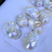Perles de culture d'eau douce baroques Edison en forme de queue de poisson MIUXI, blanches, 8-9 mm, lot en vrac pour la fabrication de bijoux et boucles d'oreilles