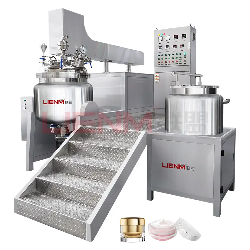 Homogénéisateur de mélange professionnel moyen et faible viscosité liquide cosmétique pommade mélange homogénéisateur émulsifiant Machine
