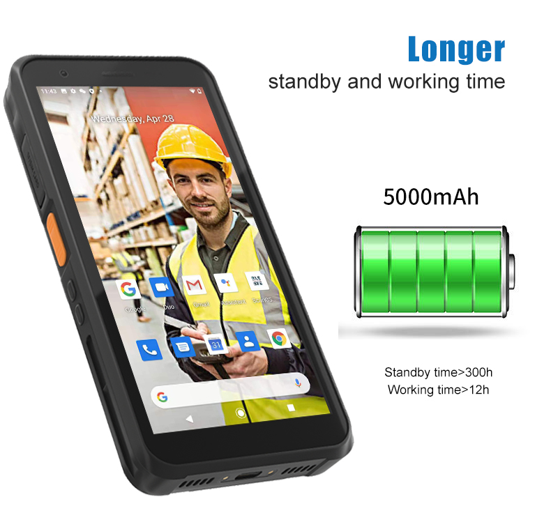 5.7" HIGH QUALITY 4G + 64G ANDROID BARCODE SCANNER NFC PDA HANDHELD DEVICE