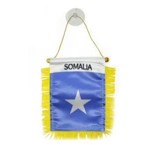 Logo personalizzato appeso bandiera Pennant SOMALIA per specchietto retrovisore auto e decorazione della casa