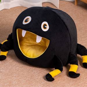 Black Spider Cat Bed Cat Villa House Cat and Dog Cama en forma de huevo Suministros para mascotas Cama semicerrada - Product Image 4
