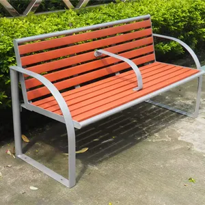 Public outside park seating bench recycled plastic wood bench seating patio rustic benches chair for outdoor use