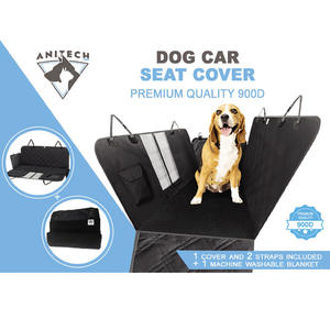 Housse de siège de voiture pour <span class=keywords><strong>chien</strong></span> matelassée prix usine avec fenêtre en maille protecteur de siège arrière étanche et antidérapant pour animaux de compagnie - Product Image 6