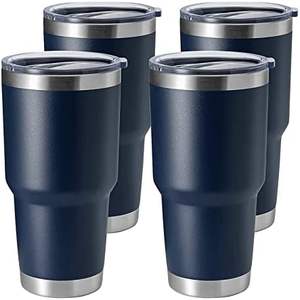 Gobelet à café 30 oz à double isolation 30 oz à double paroi en acier inoxydable 18 8 isolé sous vide avec revêtement en poudre - Product Image 3