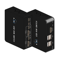 Commutateur KVM HDMI 2 ports, 2 entrées-1 sortie, partage de souris, clavier, moniteur, lecteur USB, imprimante entre ordinateurs