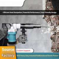 Marteau de démolition électrique industriel robuste 220V-230V HH-0810, brise-béton haute puissance, burin à mur, alimentation secteur