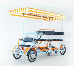 Dealer Factory Beach Surrey Bike Sales Cuatro adultos Easy Riding con pedales Rickshaw Bikes Senderos escénicos - Product Image 4