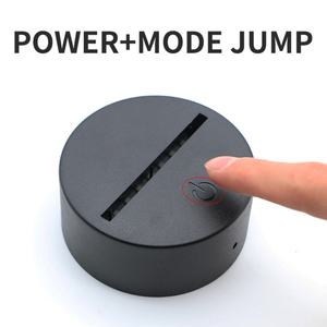 ฐานไฟ LED แบบสัมผัส 3 มิติ สำหรับสาย USB ใช้กับอะคริลิค เปลี่ยนหลอดไฟกลางคืนได้ มี 7 สีให้เลือก - Product Image 2