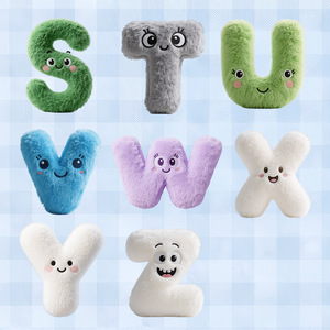 Muñeco de Peluche Súper Suave con Letras del Alfabeto A-Z, Juguete Educativo de Peluche con Relleno de Algodón PP, Almohada con Letras para Niños - Product Image 4