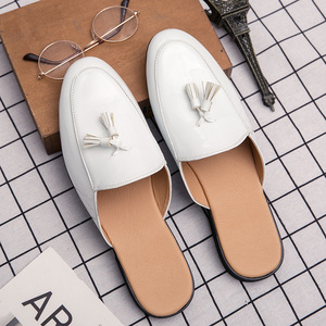 รองเท้าผู้ชายแบบสวมใส่สบาย ระบายอากาศได้ดี กันลื่น พื้นรองเท้า EVA ทนทาน  สำหรับฤดูร้อนและฤดูหนาว  หนังแก้วแบบเปิดส้น - Product Image 5