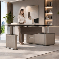 Bureau de direction intelligent à hauteur réglable, design minimaliste, écologique, pour PDG et managers