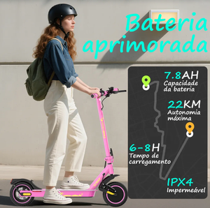 <span class=keywords><strong>Trottinette</strong></span> <span class=keywords><strong>électrique</strong></span> S2Max du stock Brésil, moteur 500W, vitesse maximale 32km/h, 4 vitesses, pédales lumineuses colorées, pneus de 10 pouces - Product Image 3