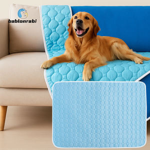 Alfombrilla refrescante para mascotas de seda helada impermeable suave transpirable de verano al por mayor lavable portátil para dormir y entrenar perros y gatos - Product Image 1
