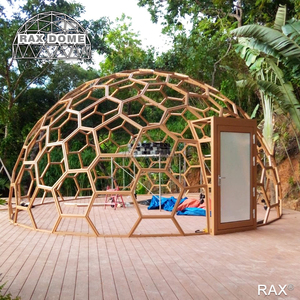 8M 9m 10m geodome glamping Glass Igloo mái vòm Lều khách sạn hình tổ ong với phòng tắm - Product Image 4
