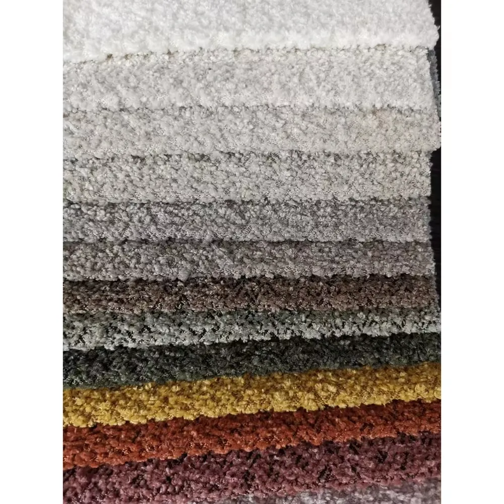 Nieuw Ontwerp Geweven Look Als Regenboog Kleur Stijl Chenille Stof Voor Sofa