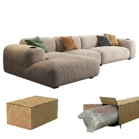 Canapé modulaire en mousse haute densité de qualité supérieure, canapé réversible robuste