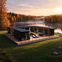 Maison conteneur modulaire en acier isolée et personnalisée de 20 pieds, idéale pour studio, bureau et espace de vie dans un jardin.