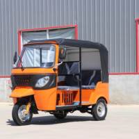Tuk-tuk d'exportation à essence, double étage, avec moteur vertical refroidi par eau, carrosserie ouverte