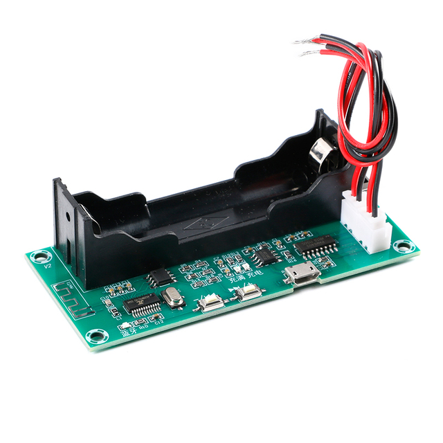 XH-A153 PAM8403 Bluetooth Digital Power Amplifier Board 2 * 5W Dual Channel Audio Amplifier Module Board Lithium Battery Holder