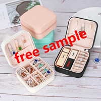 Klassieke PU Lederen Mini Juwelendoos Organizer Groothandel Kleine Reistas voor Sieraden voor Vrouwen Meisjes Bruiloft Cadeaus