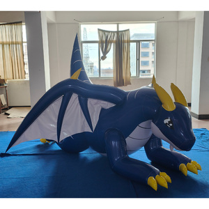 Bán Hot beile đen PVC <span class=keywords><strong>Inflatable</strong></span> khổng lồ rồng <span class=keywords><strong>2m</strong></span> dài khủng long mô hình với đôi cánh - Product Image 1