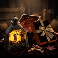 Lampe de table décorative d'Halloween de haute qualité, motif Château, Arbre mort, Citrouille, pour la nuit d'Halloween, fournitures pour la Fête des Fantômes