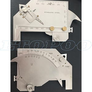 WGU-8M Roestvrijstalen Lasnaad Meter Nonius Remklauw Inspectie Gauge Lashoek Liniaal - Product Image 6